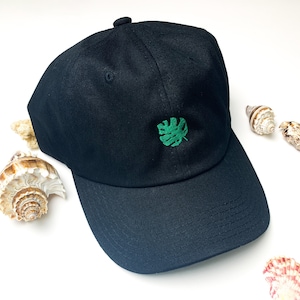 Embroidered Plant Monstera Leaf Dad Hat- Various Hat Color Options