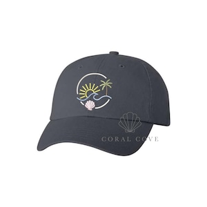Embroidered Beach Lover Dad Hat- Various Hat Color Options