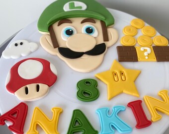 Mario Cake Topper Etsy