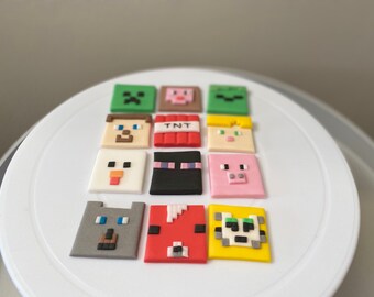Minecraft Cupcake Etsy
