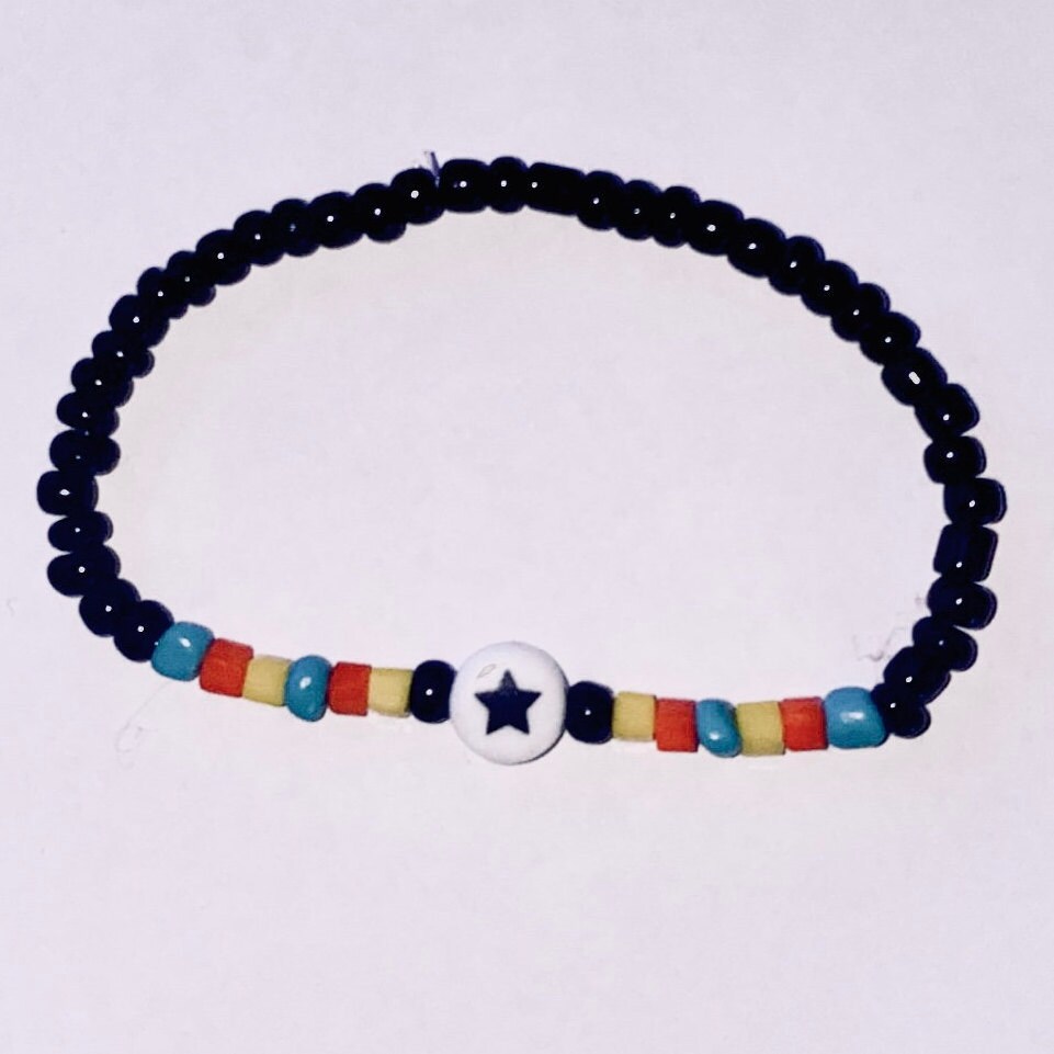 Multicolored Star Beaded Bracelet