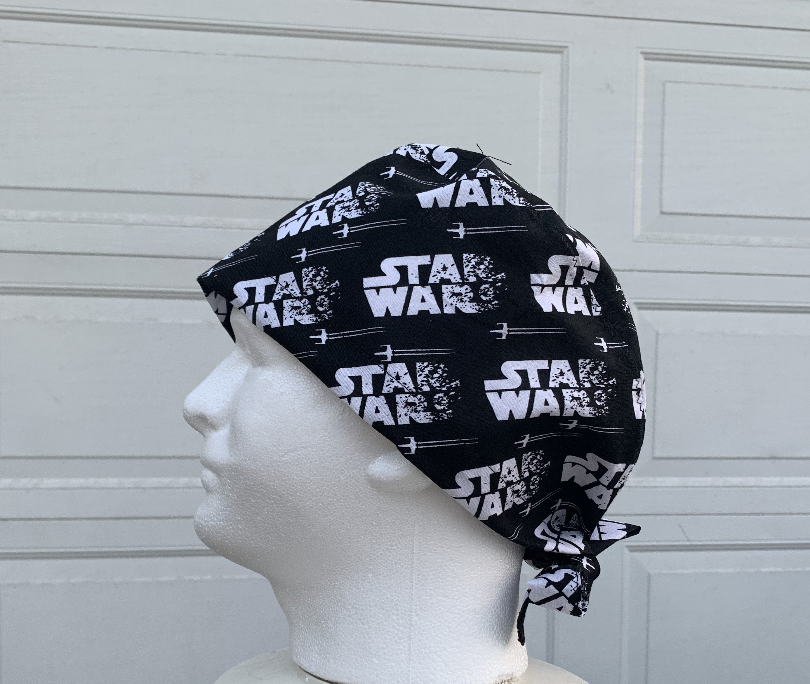 Star Wars Logo Surgical Scrub Cap Black Spaceship Hat Darth Vader Hat Nurse Doctor Scrub Cap Etsy