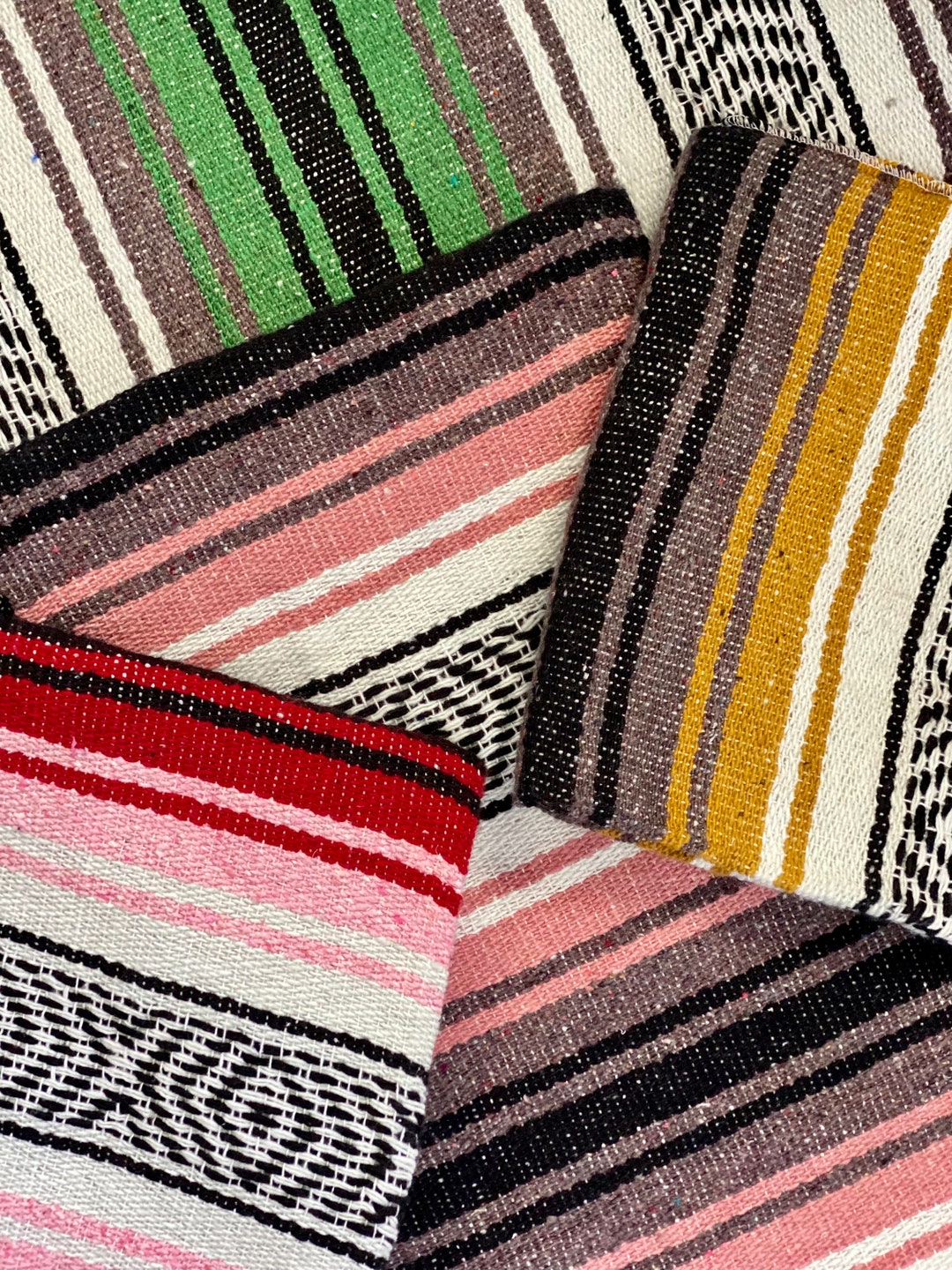 Handmade Mexican Blanket,saltillo, Falsa,serape Handwoven,mexican