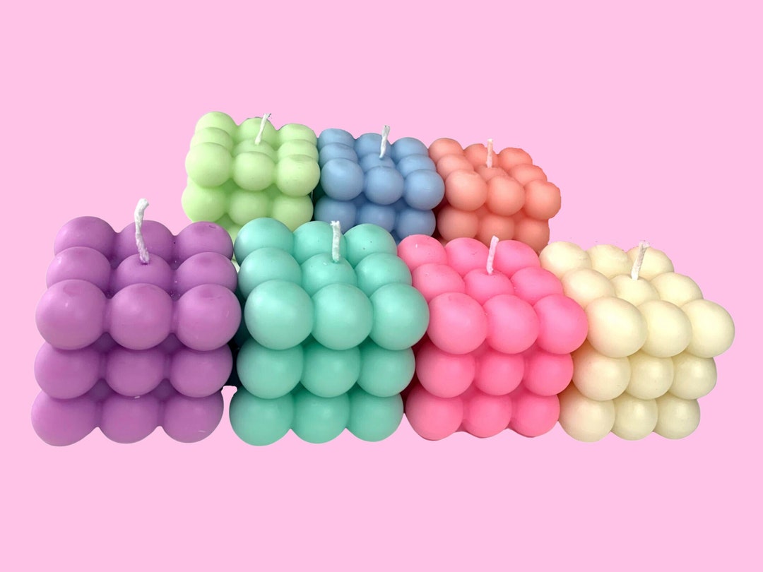 Bubble Candle Colorful Candles Birthday Gift Gift for Her Etsy