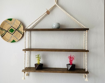 Decoración del hogar, Estante de macramé, Personalizado, Decoración de pared de macramé, Tapiz de pared de macramé, Macramé personalizado, Tapiz de pared de macramé,