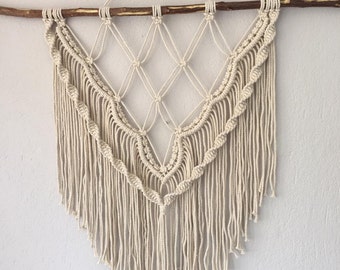 Macramé, hermosa decoración de pared natural, tapiz de pared, atrapasueños para decoración del hogar, decoración de pared de macramé, habitación infantil, decoración de guardería