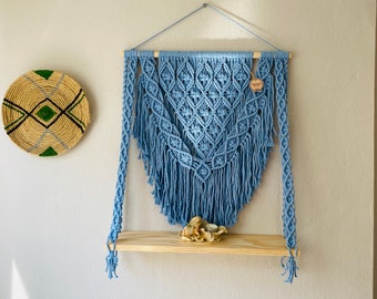 Regalo para el Día de la Madre, Estante de Macramé, Personalizado, Decoración de Pared de Macramé, Tapiz de Pared de Macramé, Macramé Personalizado, Tapiz de Pared de Macramé,