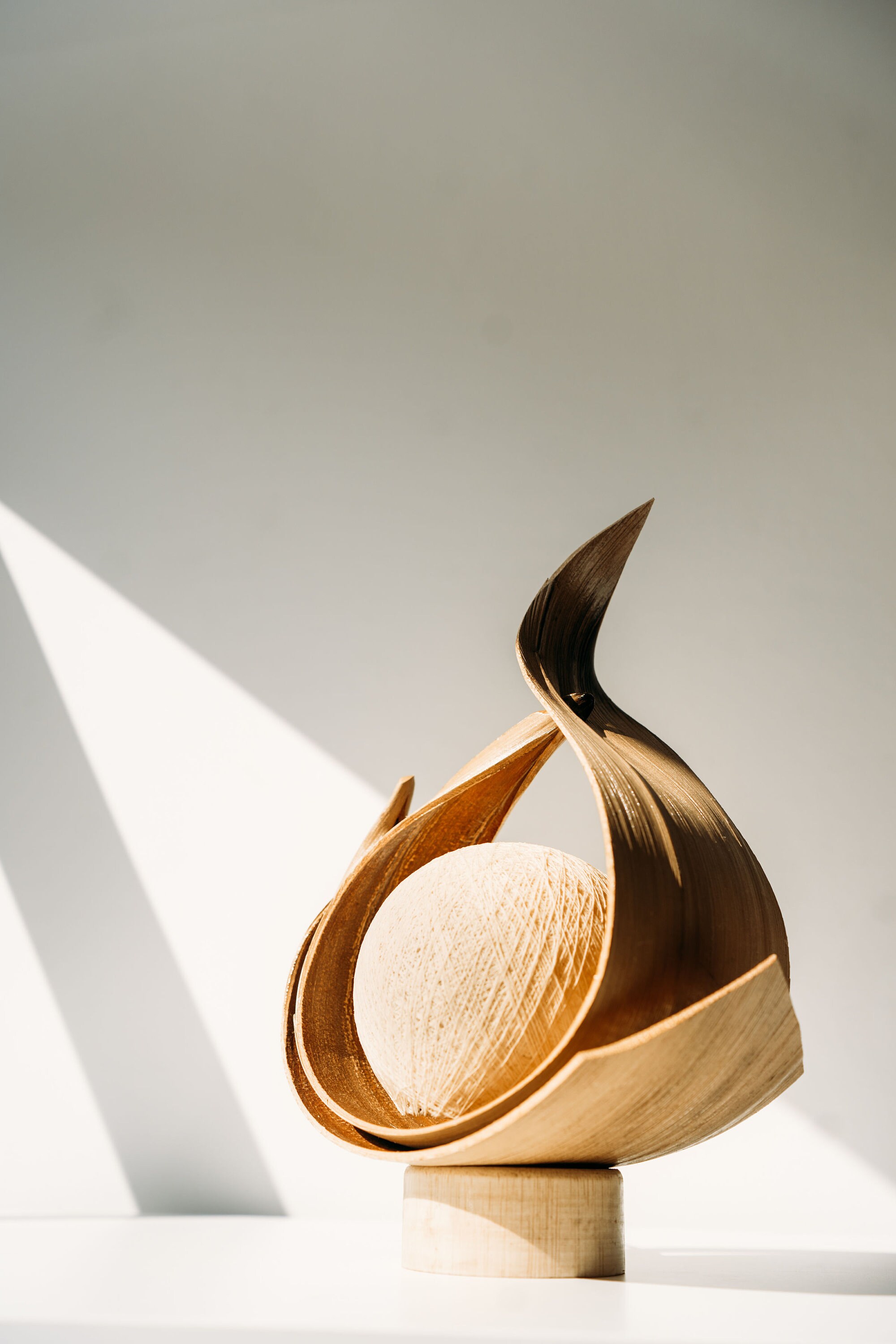 Zen Table Lamp Made in Bali Wooden Bedside Lamp Boho Etsy