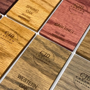 Wood Stain Samples Set – Minwax  Varathane Color Chart Swatches | Pine, Oak  Birch Stain Sample Kit for Furniture & Shelves