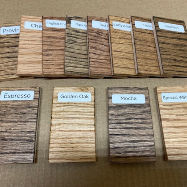 Minwax Stain Samples on Pine - Etsy