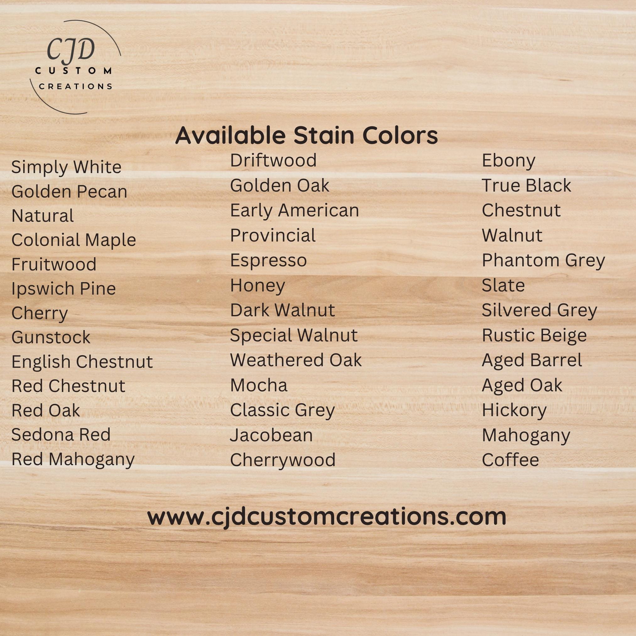 Wood Stain Samples Set – Minwax Varathane Color Chart Swatches | Pine ...