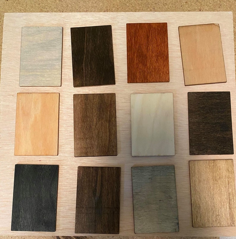 12 MinWax Stain Samples | Etsy