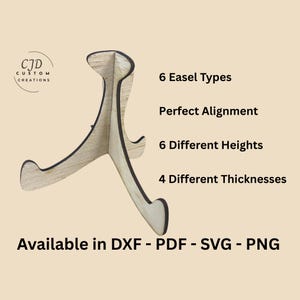 Display SVG for Book Stand and Photo Holder, Laser Cutting Base File, Silhouette, Glowforge, Laser DXF Files, CO2, Picture Easel