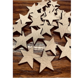 Laser Cut Wood Stars: Unfinished Birch Blanks, DIY Craft Supply
