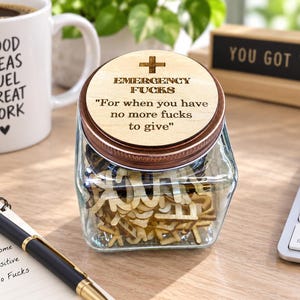 Funny Swear Jar Gag Gift – Adult Office Gift, White Elephant & Coworker Gift