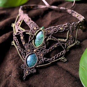 Ruby Zoisite & Moss Agate Crystal Handmade Adjustable Macrame Necklace