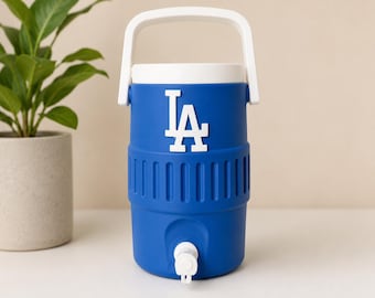 Los Angeles Sports Cooler | Baseball Inspired Can Holder |Personalized 3D Printed Cooler Sleeve