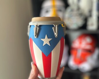 3D Printed Puerto Rico Conga Piggy Bank