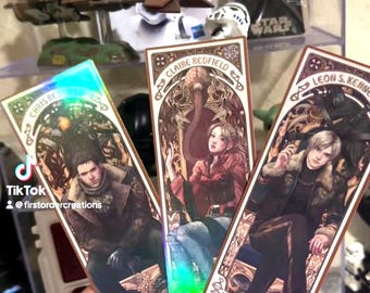 RE Leon Kennedy Inspired Laminated Bookmarks