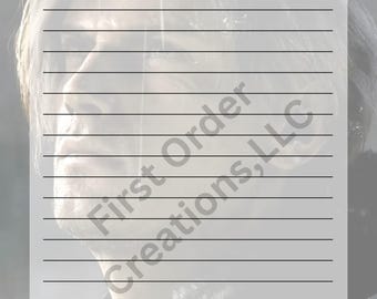 Leon Kennedy Chris Redfield Inspired Notepad: 5x7; 40 pages; No Bleed Design