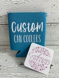 Custom Can Coolers: Personalized Wedding, Bachelorette Party Favors