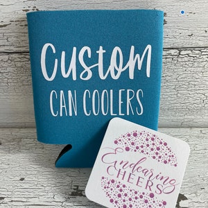 Modern Birthday Squad Personalized Can Coolers