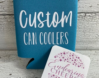 Custom-Personalized Can Coolers-Bachelorette Party-Wedding Favors-Friends Can Cooler -Can Cooler: No Minimum Birthday