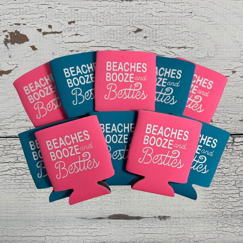 Custom Can Coolers: Personalized Wedding, Bachelorette Party Favors image 3