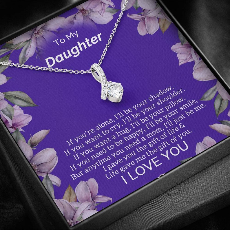 gift for daughter becoming a teenager gift from mother gift for daughter distance-gift from mom Necklace gift for daughter 21st birthday