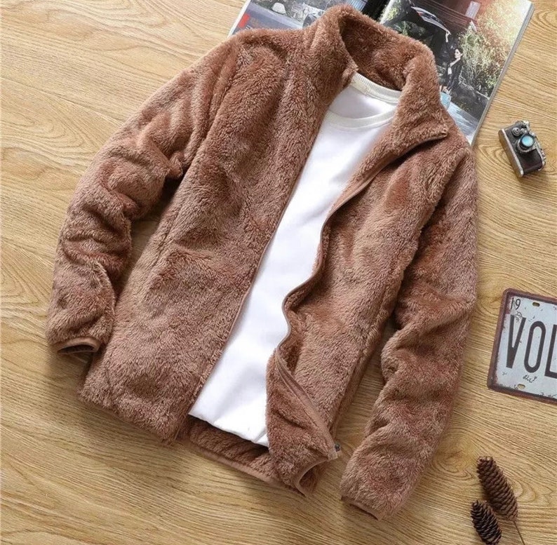 Fleece Winter Jacket Etsy