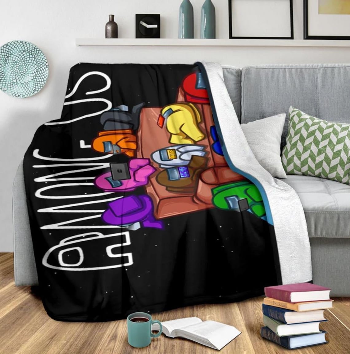 Among Us Blanket Among Us Among Us Gift Among Us Gamer Etsy UK