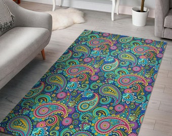 YJHDL Paisley Flower Retro Pattern Area Rugs Non Slip Area Carpet 60x39 Inches Area Rug for Bedroom Living Room Home YJHDL Paisley Flower Retro Pattern Area Rugs Non Slip Area Carpet 60x39 Inches Area Rug for Bedroom Living Room Home