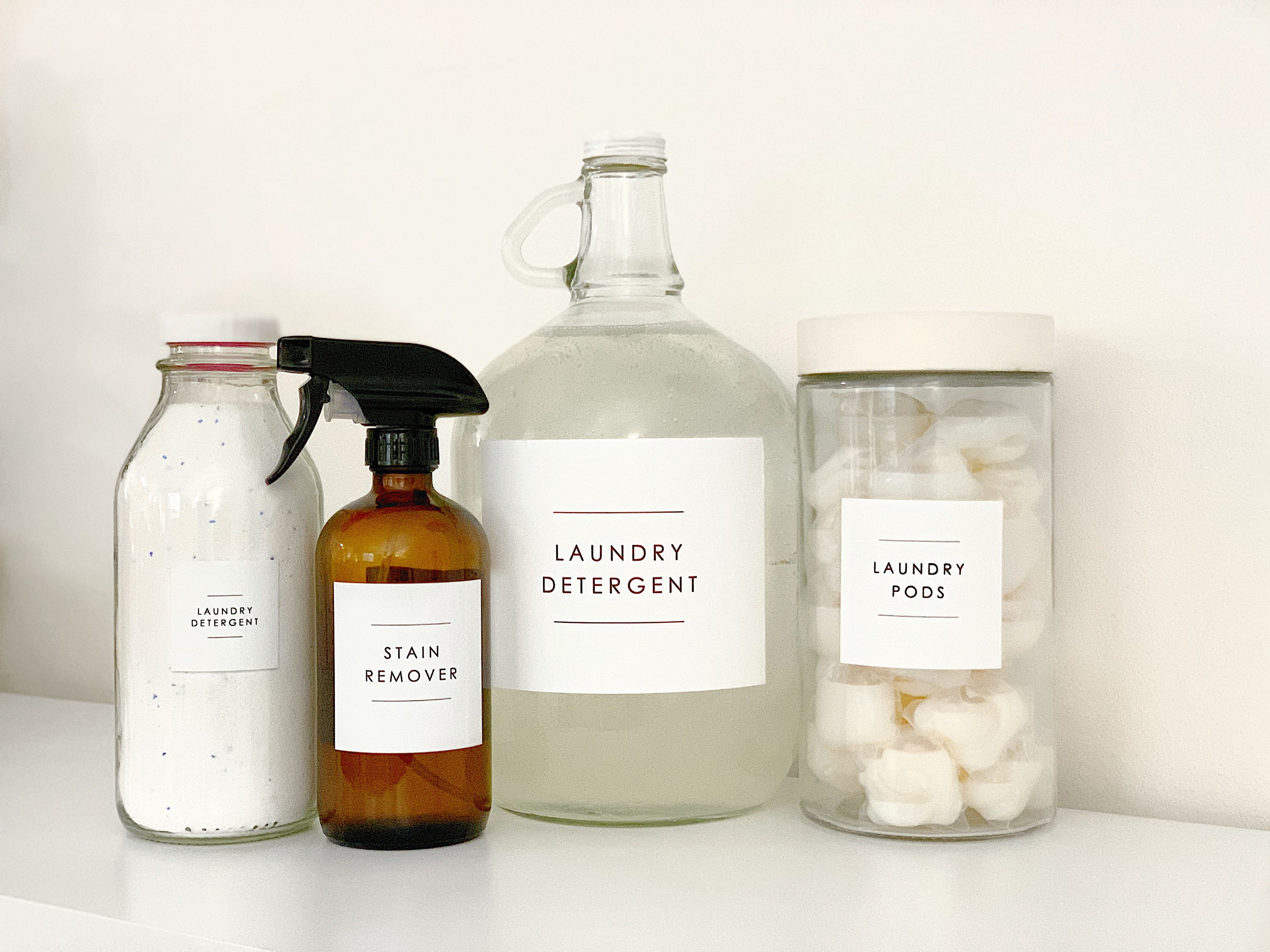 Wäscheetiketten minimalistisch / Wäsche organisation / | Etsy