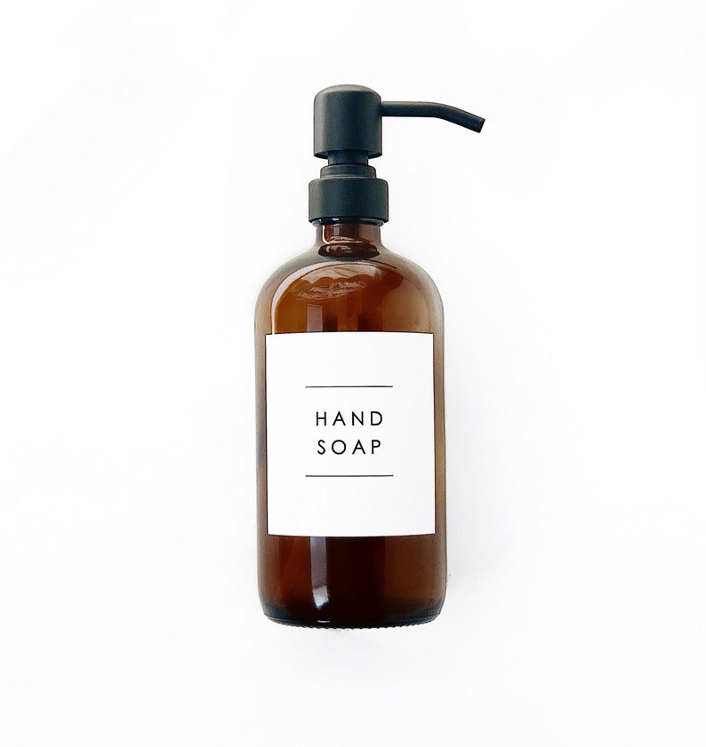 Hand Soap. Shampoo Conditioner Dish Soap and Bathroom Labels Etsy