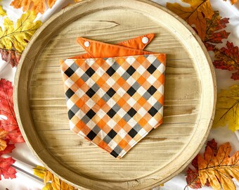 PERSONALIZED-Halloween dog bandana-fall dog bandana-snap on bandana-personalized