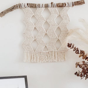 Beginner Macrame Wall Hanging Pattern || GEORGIA || Modern Macrame Hanger || Bed Head, Geometric, Macrame Guide, Photo Tutorial, Boho