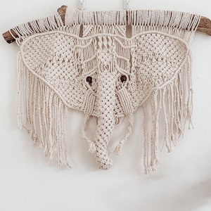 Macrame Pattern I BABAR I Macrame Elephant, Animal Macrame Pattern, Nursery Wall Hanger Pattern