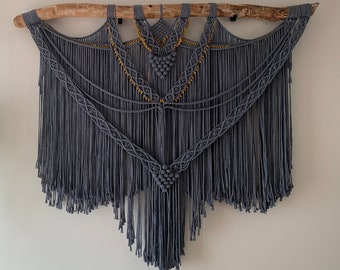 Large Tapestry, Macrame Wall Hanger, Bohemian Decor, Rustic Decor, Wall Art