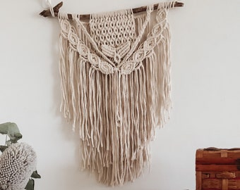 Macrame Wall Hanging Detailed || MATILDA || Layered Macrame with Fringing || Bed Head, Wall Weave, Weaving, Tapestry, Boho, Neutral