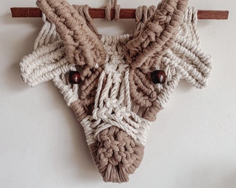 Macrame Goat Pattern: Kids Room Wall Hanging Tutorial (PDF Pattern)