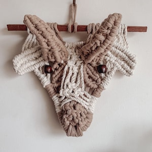 Macrame Pattern, Kids Room Wall Hanging Pattern, Macrame Goat, Beginner Macrame Tutorial, PDF Pattern image 5