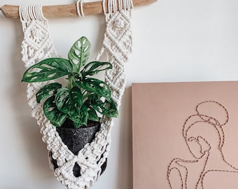 Mönster för makraméblomhängare: Fotoguide för nybörjare (digital nedladdning)