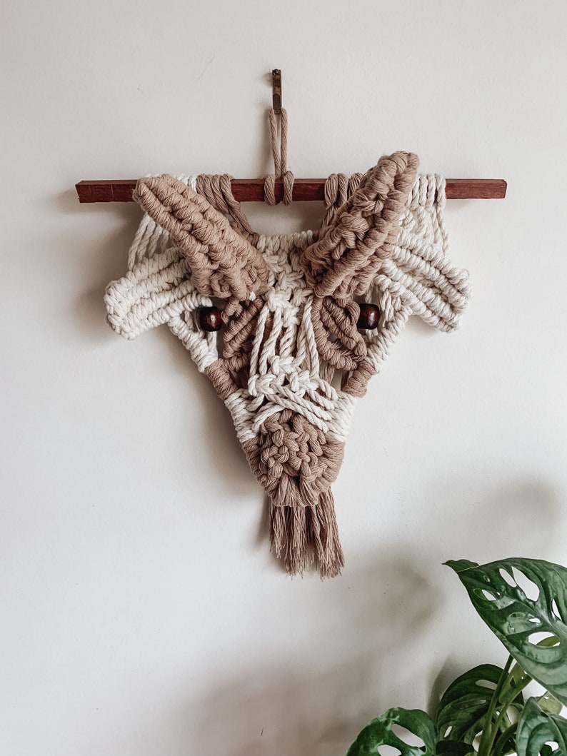 Macrame Pattern, Kids Room Wall Hanging Pattern, Macrame Goat, Beginner Macrame Tutorial, PDF Pattern image 4