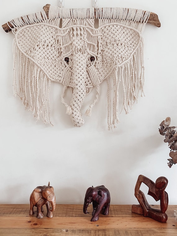 Macrame Pattern I BABAR I Macrame Elephant, Animal Macrame Pattern, Nursery  Wall Hanger Pattern 