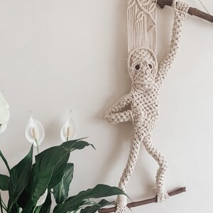 Macrame Monkey I George I Macrame Pattern, Macrame Tutorial, Kids Room Macrame, Nursery Macrame image 4