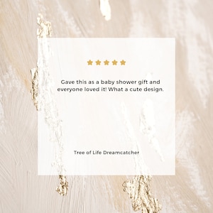Five star review 'Gave this as a baby shower gift and everyone loved it! What a cute design'