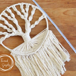 Macrame Tree Pattern Tree of Life II Beginner Macrame II Macrame Guide I Macrame Tutorial Dream Catcher for Beginners I Baby Shower gift image 8