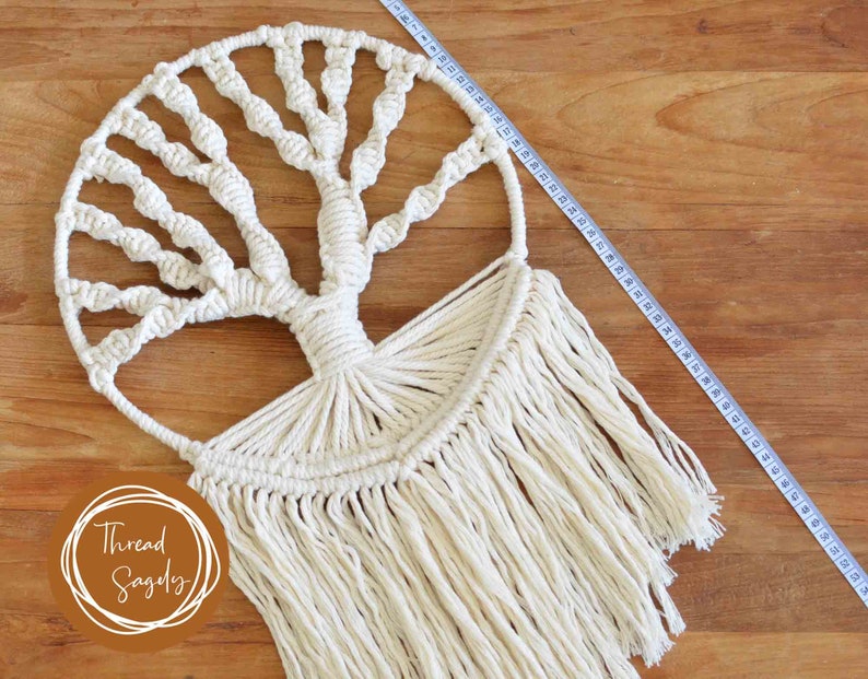 Macrame Tree Pattern Tree of Life II Beginner Macrame II Macrame Guide I Macrame Tutorial Dream Catcher for Beginners I Baby Shower gift image 8