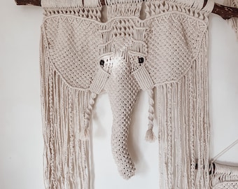 Macrame Elephant Pattern: Nursery Decor Photo Guide (PDF Pattern)