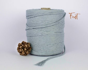 4mm Macrame String Blue - Crochet, Weaving, Macrame, Tapestry Cord, Macrame 4mm Cotton Cord